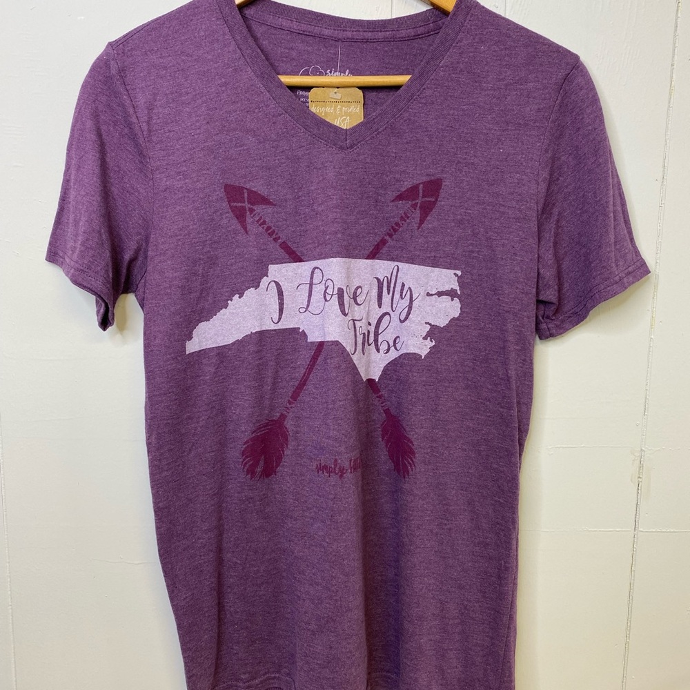 Simply Faithful I Love My Tribe Tee Size Small